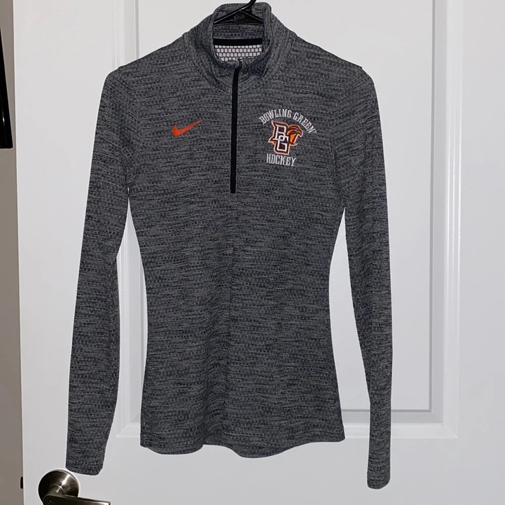 Nike Dri-Fit BGSU Hockey 1/2 Zip - Picture 1 of 2